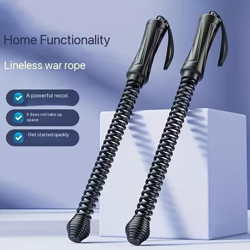 2pcs Black Portable Wireless Battle Rope